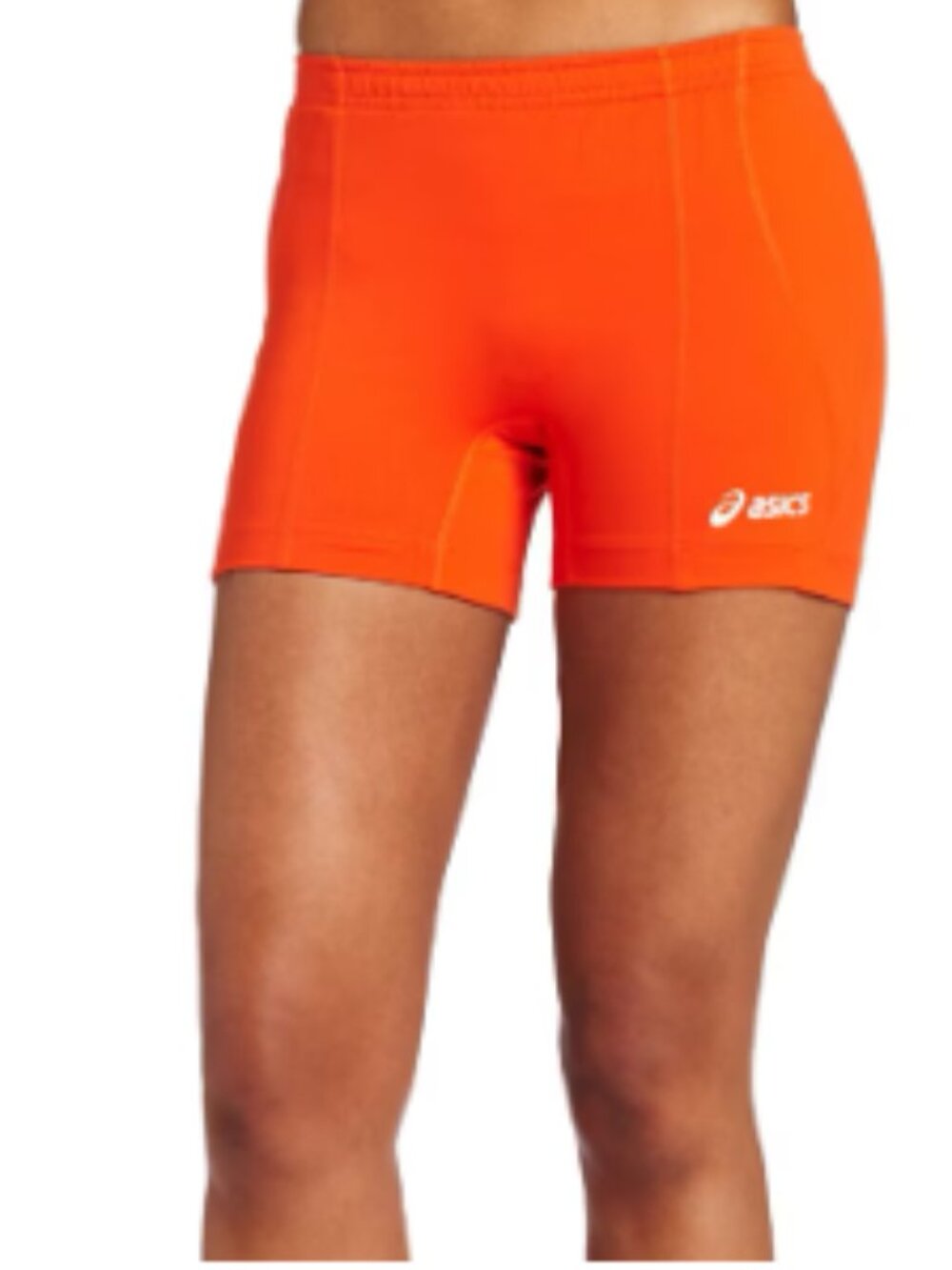 NEW ASICS Women's Baseline BT500 Volleyball Short, Orange, Medium